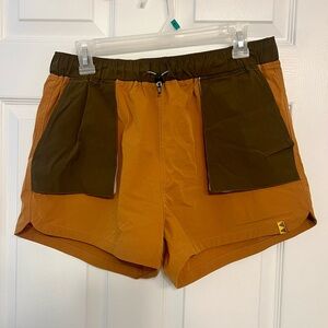 Women’s Stoic Tan and Green Athletic Shorts